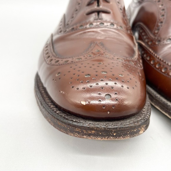 Church\'s Mens 9.5G/ 10.5 Burwood Oxford Shoes Brown Leather Brogue Wingtip Dress main image 8
